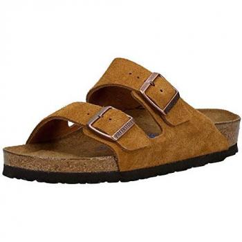 Mink Orange Two‑Strap Men’s Sliders 4UK
