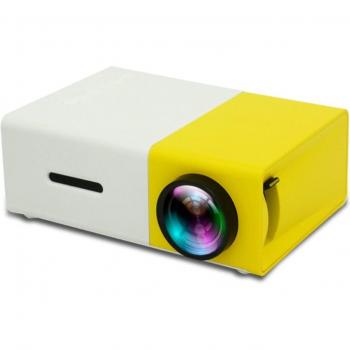 Yellow & White YG300 Mini Projector