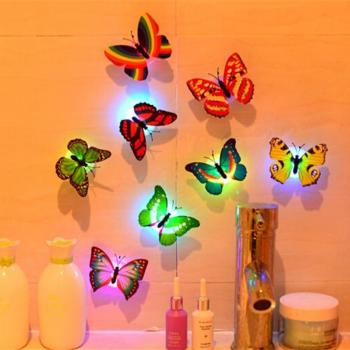 Pegatinas de Pared con Luz Nocturna de Mariposas