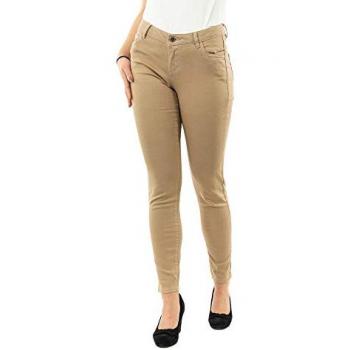 Morgan Petra Slim – Pantalon Femme – Beige – Taille 34 – 5 Poches