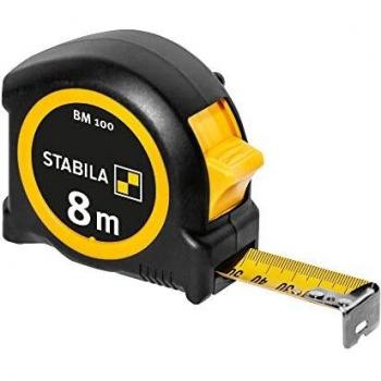 Mètre-ruban Stabila BM 100, 8 m, ABS, Jaune