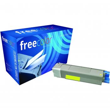 Premium Gelb Toner für Oki C5650/C5750, Freecolor, 6000 Seiten