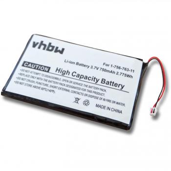 Batterie pour lecteur MP3 Sony NWZ-S600, NWZ-S600F, NWZ-S610, NWZ-S615 (750mAh, 3,7V)