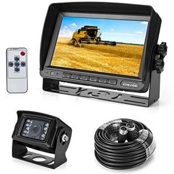 Caméra de recul infrarouge 18 LED étanche IP68 + moniteur 7 pouces HD