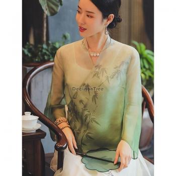 Spitzen Cheongsam Hemd im chinesischen Stil