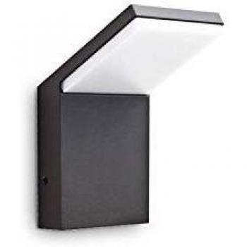 Ideal lux style ap applique da esterno antracite led 9w 680 lumen