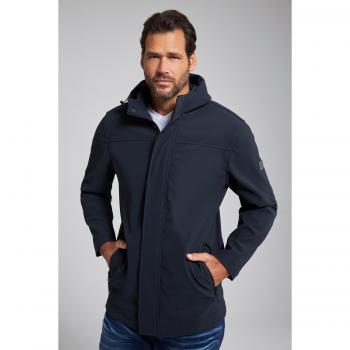 Men's 4XL Blue Water-Repellent Softshell Jacket, Polyester, JP1880