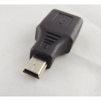 Mini USB B Male OTG Adapter for USB 2.0 A Female