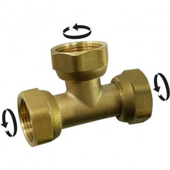Tee triplo in ottone 15x21 mm per tubo di rame – Comptoir De Picardie (Sans Marque)
