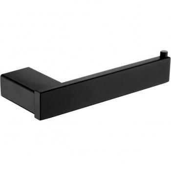 Conjunto de baño negro mate: barra de toalla, soporte de papel y gancho