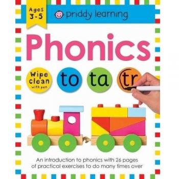 Phonics (UK Edition) (Wipe Clean Workbooks) by Roger Priddy Book The Cheap Fast