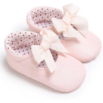 Cuir Élégant Bébé – Souliers princesse à nœud