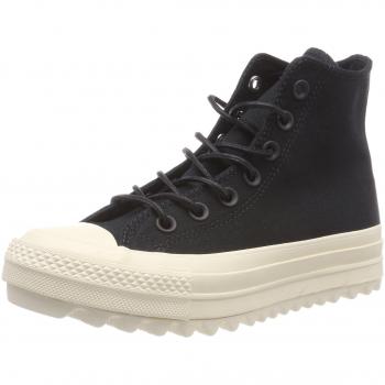 Converse Damen CTAS Lift Ripple HI Schuhe, Schwarz 001, 36 EU