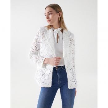 Blazer blanco con encaje de Salsa Jeans