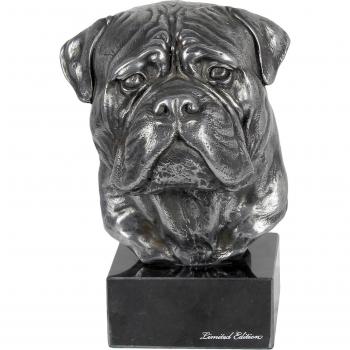 Bullmastiff Art‑Dog Argento: Marmo con rivestimento d’argento