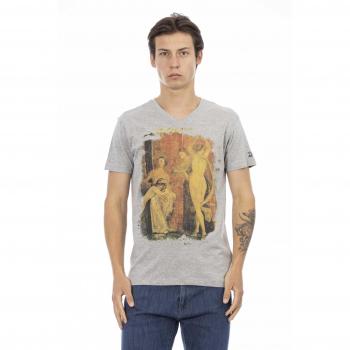 Trussardi Action Gray Cotton T-Shirt
