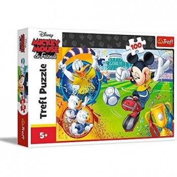 Fotbalové puzzle 100D s Mickey Mousem