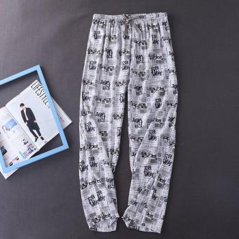 Pantalon décontracté en viscose de coton pour homme