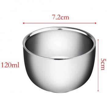 Durable Stainless Steel Shaving Bowl for Men