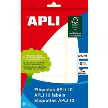 Apli Etiquetas Blancas 34 x 53 mm