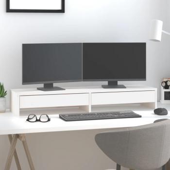 Pino de Madeira para Monitor VidaXL 100x27x15 cm