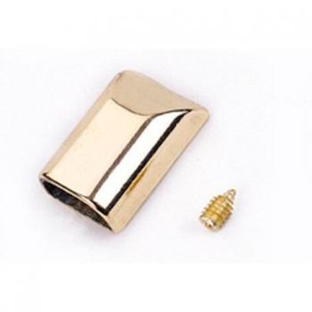 10Pcs Zipper Stopper Clips, 17mm & 14mm, Metal Tail Plugs with Screws for DIY