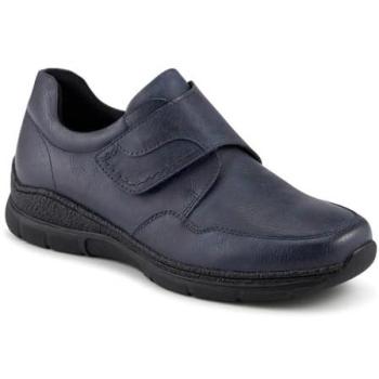 Women's Navy Adjustable Monk Shoe, Size 5 (Wide Fit)