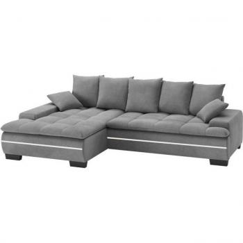 MR. COUCH L‑Shape „Haiti II“ – LED-Glühende Kissen, Kaltschaum, Bett & Schrank