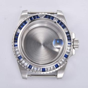 Sapphire Glass Watch Case 40mm with Bidirectional Rotating Bezel for ETA2836, 8215, 821A