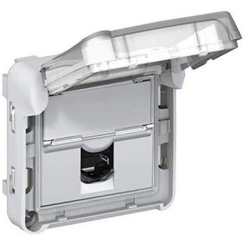 Toma corriente Legrand, Gris/blanco, sin interruptor