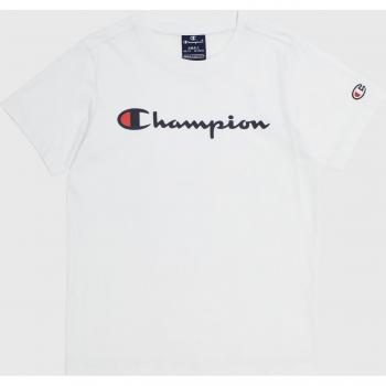 Blanc Champion T‑shirt Logo Large – Jeune homme
