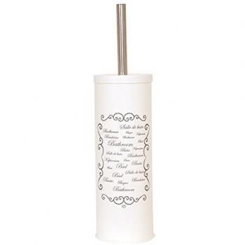 Paris Crema Escobillero con Base de Acero Msv