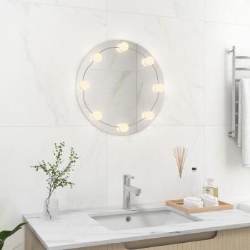 VidaXL Round Mirror with Integrated LED Lights