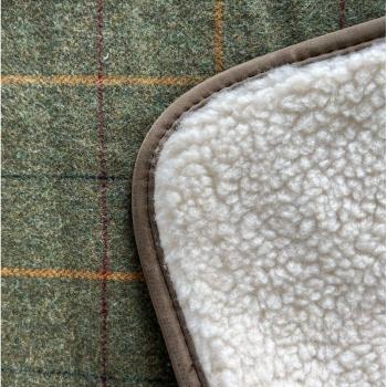 60×80 cm Digby & Fox Tweed Dog Blanket (Red/Yellow/Blue)