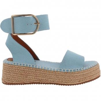 Plataforma Blogger Yute Azul Hebilla