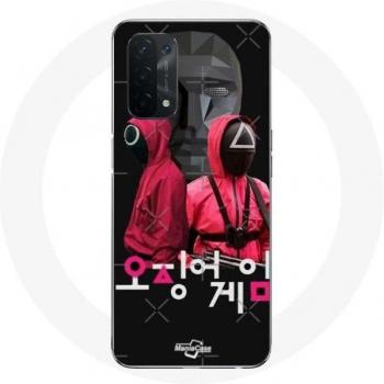Protector “Game of Squids” con Diseños de Mascarillas – Oppo A74 5G