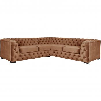 KALINA L‑Form in klassischem Chesterfield‑Stil – Haus & Lifestyle