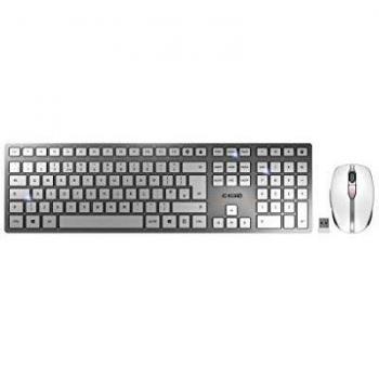 Cherry DW 9000 Bluetooth Keyboard and Mouse (Silver/White)
