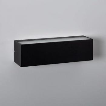 Aplique de Pared Exterior LED 10W Doble Cara Rectangular Negro Lena