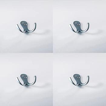 26mm Projection Victorian Double Bath Hook Kit – 4x Satin Chrome