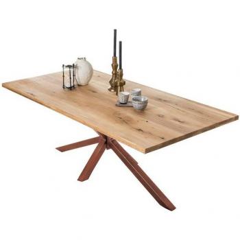 Wildeiche Esstisch 240 × 100 cm – Speisetisch für die Küche