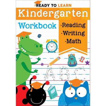 Ready to Learn Kindergarten Workbook Addition Subtraction Sight Words Letter Sounds and Letter Tracing by Silver Dolphin Books