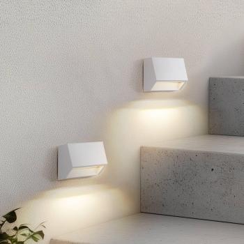 Aplique LED Lindby para Exterior 10 cm – Kit Dúplex