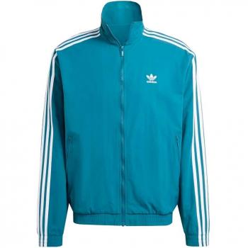 Men's Teal Firebird L Track Top (Cotton‑Canvas)