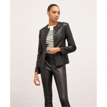 Chaqueta peplum de piel sintética Motivi