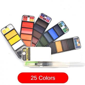 Foldable Watercolor Pigment Kit – 18, 25, 33, 42 Pieces