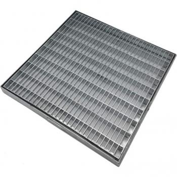 Cadre anti‑talon en acier galvanisé, grille carrée – 425 × 425 mm