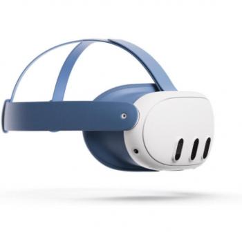 Meta Quest 3 Headset-Einlage und Headset-Riemen (Elemental Blue)