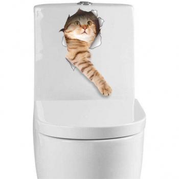 Arte en Calcomanías 3D de Animales para Baño