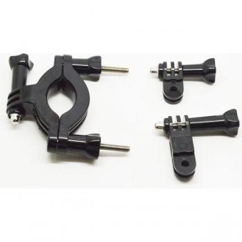 Monture VHBW à bras pivotants pour actioncams Garmin VIRB Elite, Virb X et Virb XE – support de guidon moto